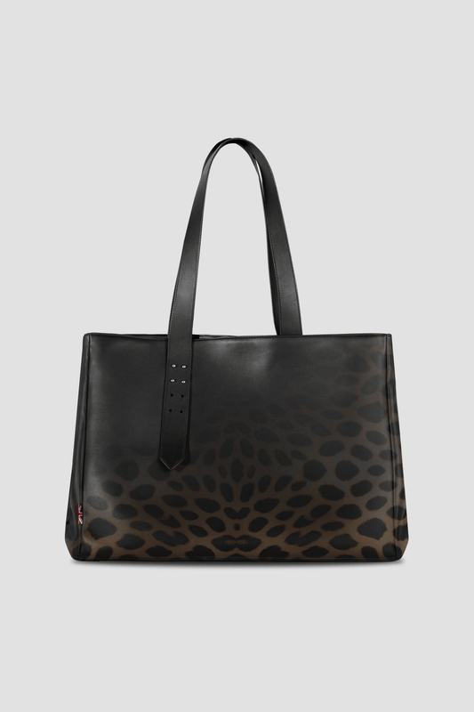 Leather Tote Bag: Faded Leopard